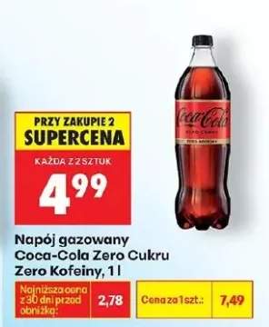 Napój gazowany Zero Cukru Zero Kofeiny