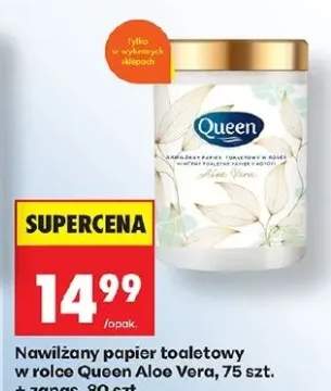 Nawilżany papier toaletowy Aloe Vera