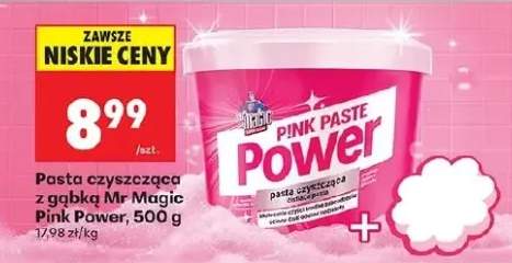 Pasta czyszcząca z gąbką Mr Magic Pink Power