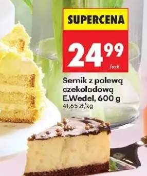 Sernik z polewą czekoladową