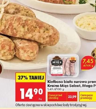 Kiełbasa biała surowa premium Kraina Mięs Select, Mega Paka