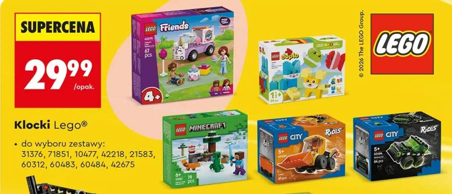 Klocki Friends, różne zestawy