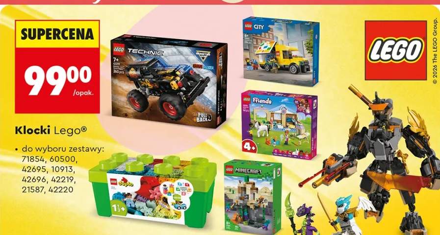 Klocki Lego do wyboru zestawy: 71854, 60500, 42695, 10913, 42696, 42219, 21587, 42220