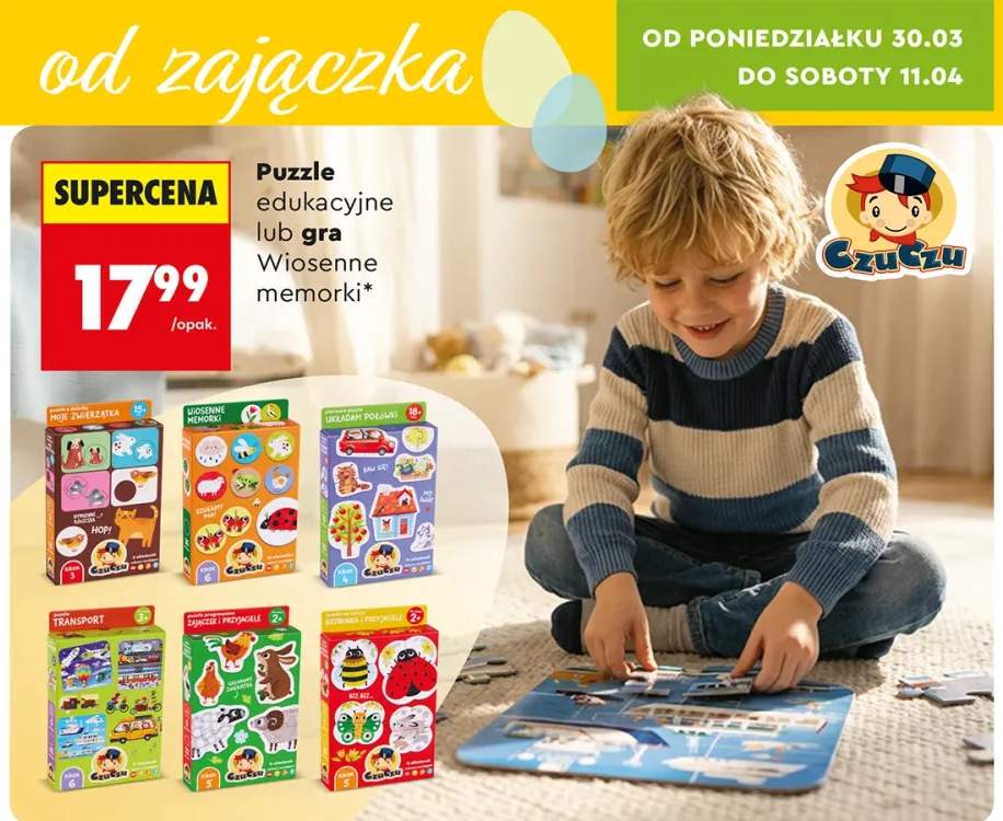 Puzzle edukacyjne lub gra Wiosenne memorki