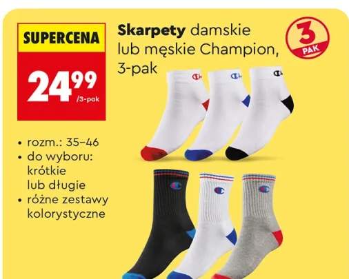 Skarpety damskie lub męskie 3-pak