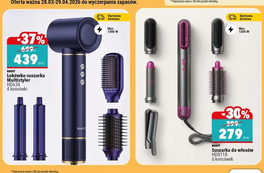 Suszarka do włosów HD8118 6 końcówek