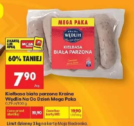 Kiełbasa biała parżona mega paka