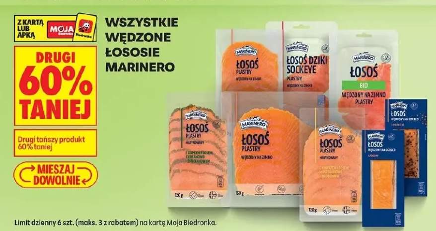 Łosoś wędzony na zimno plastry