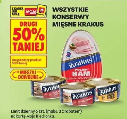 Konserwy mięsne szynka konserwowa