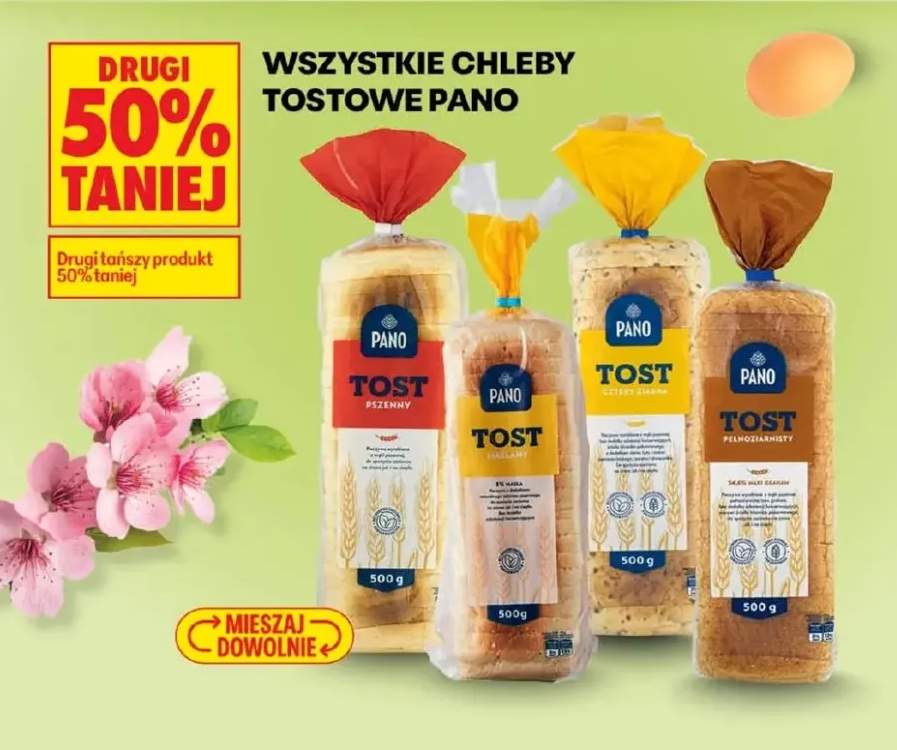 Chleb tostowy różne rodzaje