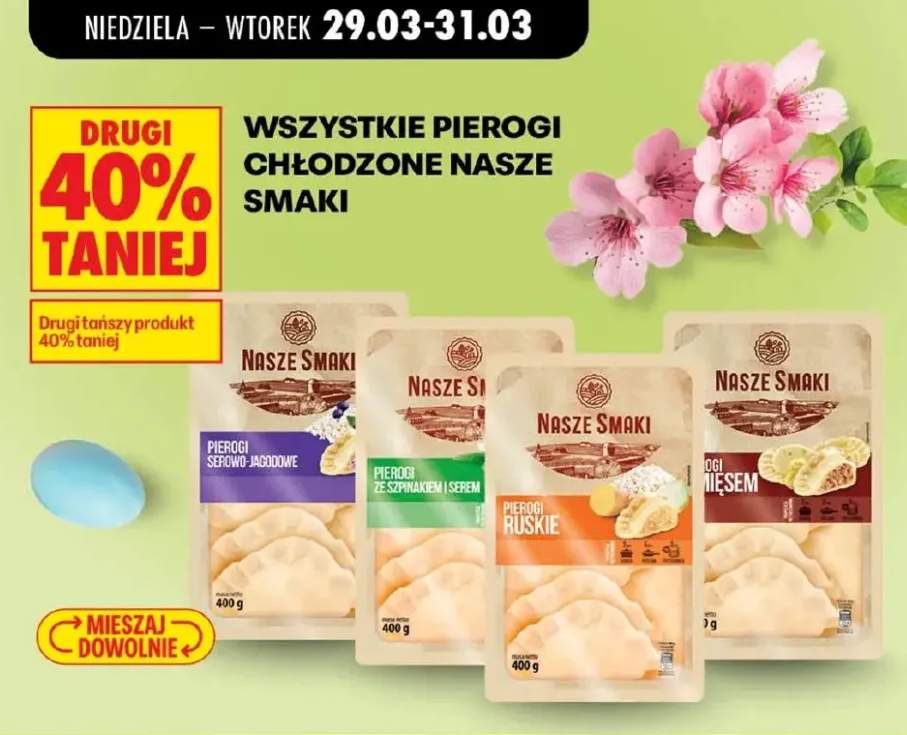 Pierogi chłodzone różne rodzaje