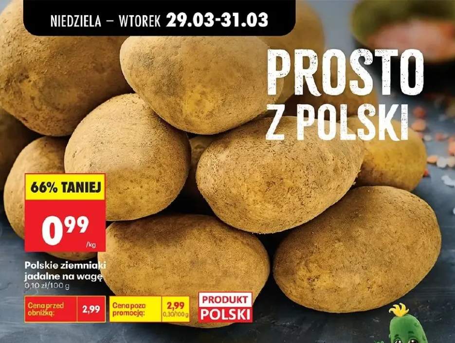Ziemniaki polskie jadalne na wagę
