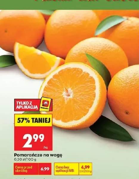 Pomarańcze na wagę