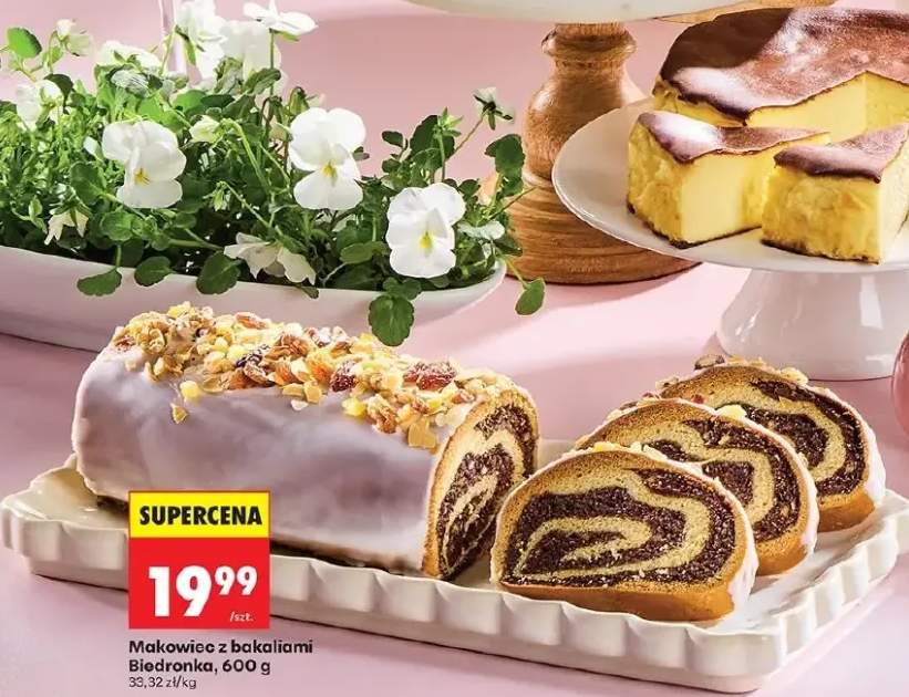 Makowiec z bakaliami Biedronka