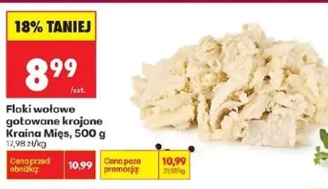 Flaki wołowe gotowane krojone 500 g