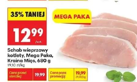 Schab wieprzowy kotlety, Mega Paka, 680 g