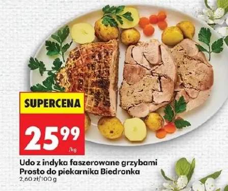 Udło z indyka faszerowane grzybami Prosto do piekarnika