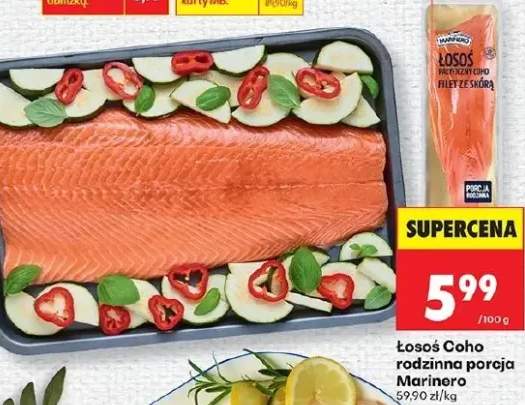 Łosoś Ooho rodzinna porcja