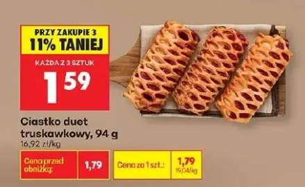 Ciastko duet truskawkowy