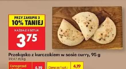 Przekąska z kurczakiem w sosie curry