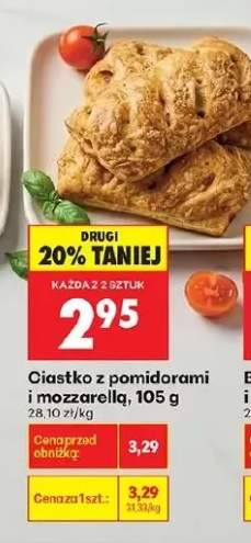 Ciastko z pomidorami i mozzarellą