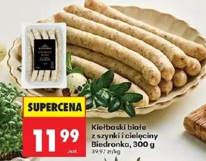 Kiełbaski białe z szynki i cielęciny