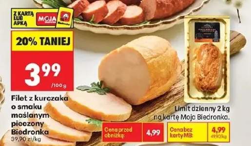 Filet z kurczaka o smaku maślanym pieczony