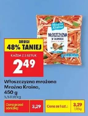 Włoszczyzna mrożona w słupkach