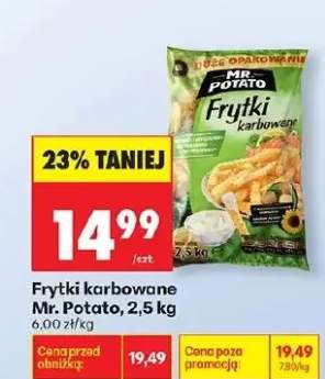 Frytki karbowane