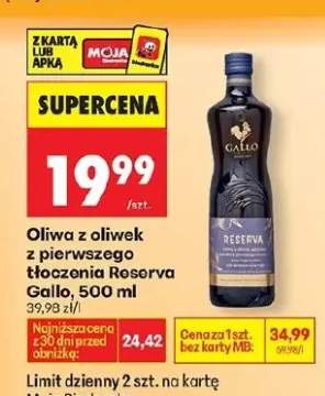 Oliwa z oliwek z pierwszego tłoczenia Reserva