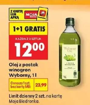 Olej z pestek winogron Wyborny