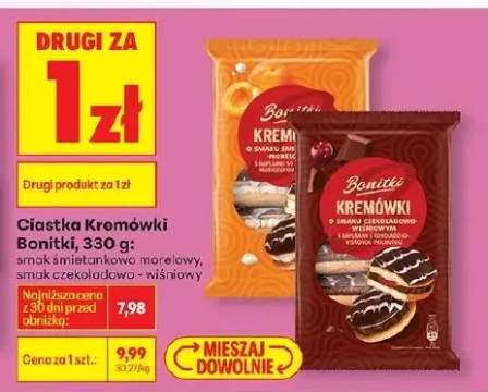 Ciastka kremówki o smaku śmietankowo-morelowym