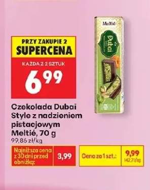 Czekolada Dubai Style z nadzieniem pistacjowym