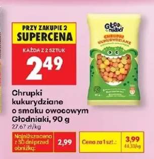 Chrupki kukurydziane o smaku owocowym