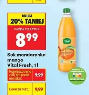 Sok mandarynka-mango 100%