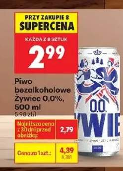 Piwo bezalkoholowe Żywiec 0,0%