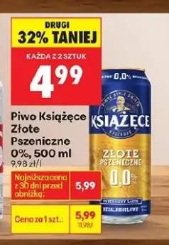 Piwo książęce złote pszeniczne 0%