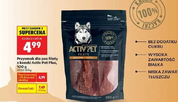 Przysmak dla psa filety z kaczki