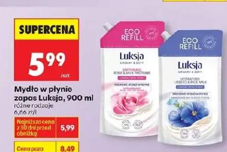 Mydło w płynie zapas różne rodzaje