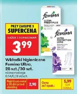 Wkładki higieniczne Ultra 28szt./30szt.