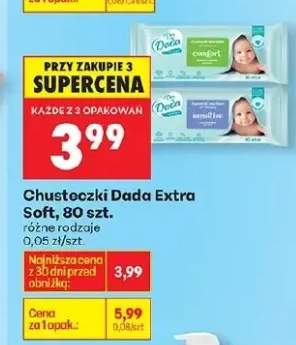 Chusteczki Extra Soft różne rodzaje