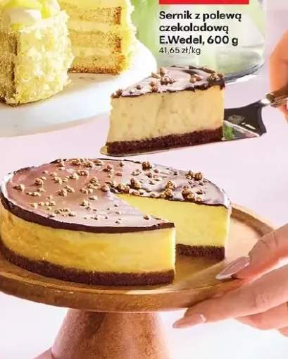 Sernik z polewą czekoladową