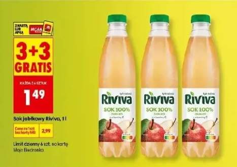 Sok jabłkowy 3+3 GRATIS