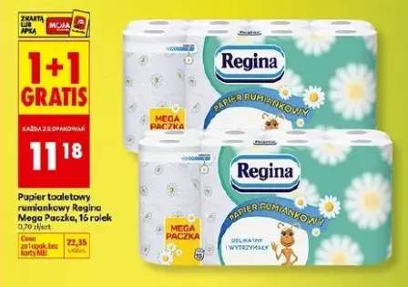 Papier toaletowy Mega Paczka, 16 rolek 1+1 GRATIS