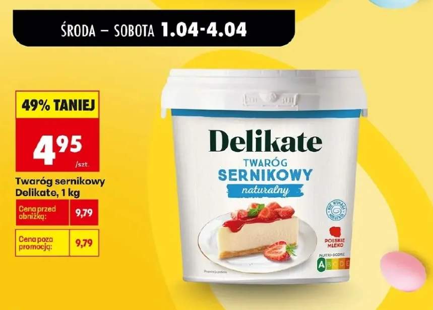 Twaróg sernikowy naturalny