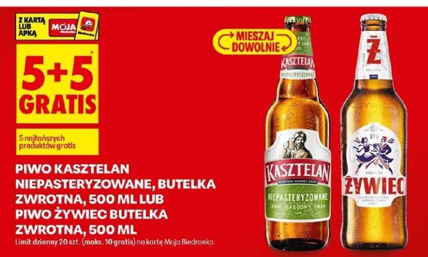 Piwo niepasteryzowane butelka zwrotna