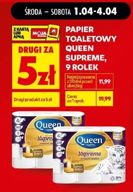 Papier toaletowy Supreme, 4 warstwy