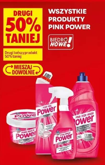 Produkty Pink Power Pink Gel, pasta, płyn do naczyń