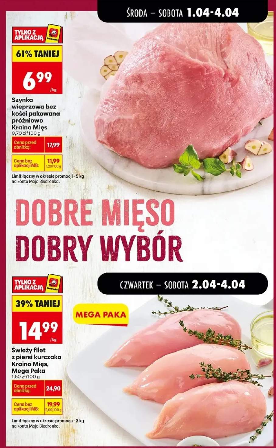 Świeży filet z piersi kurczaka Mega Paka