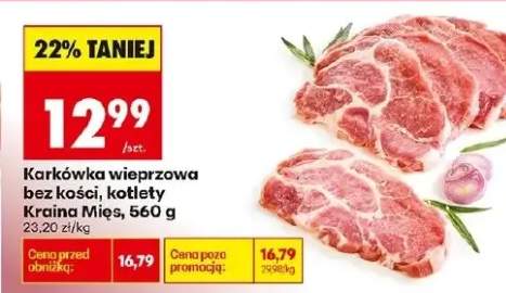 Karkówka wieprzowa bez kości, kotlety